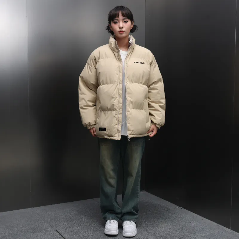 BOBBY ABLEY Puffer Jacket Unisex Dark Purple-14