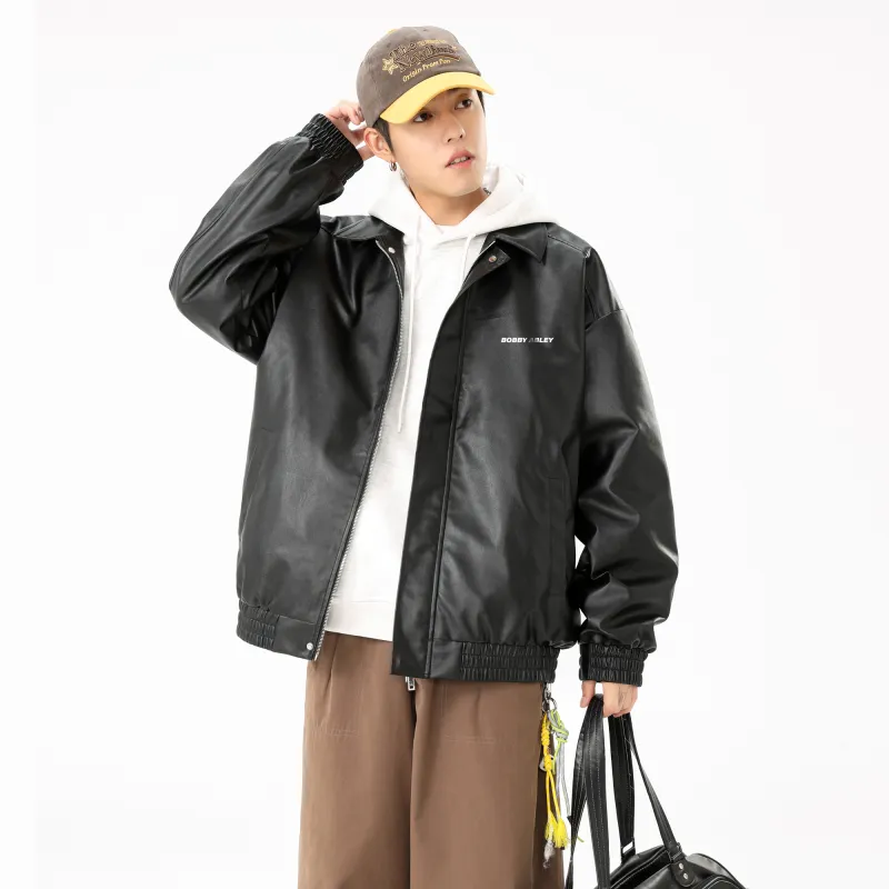 BOBBY ABLEY Leather Jacket Unisex-2