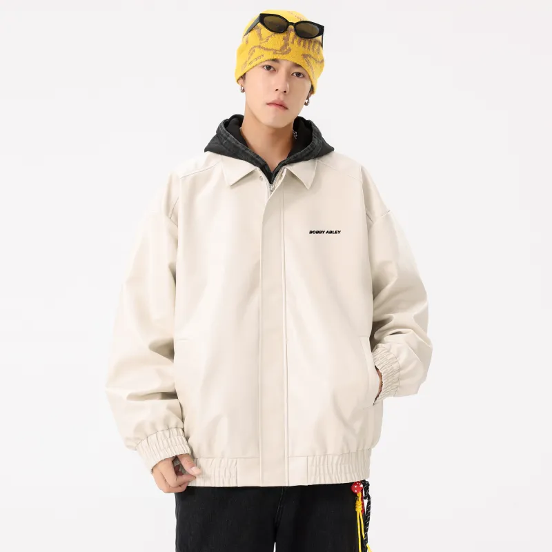 BOBBY ABLEY Leather Jacket Unisex-12