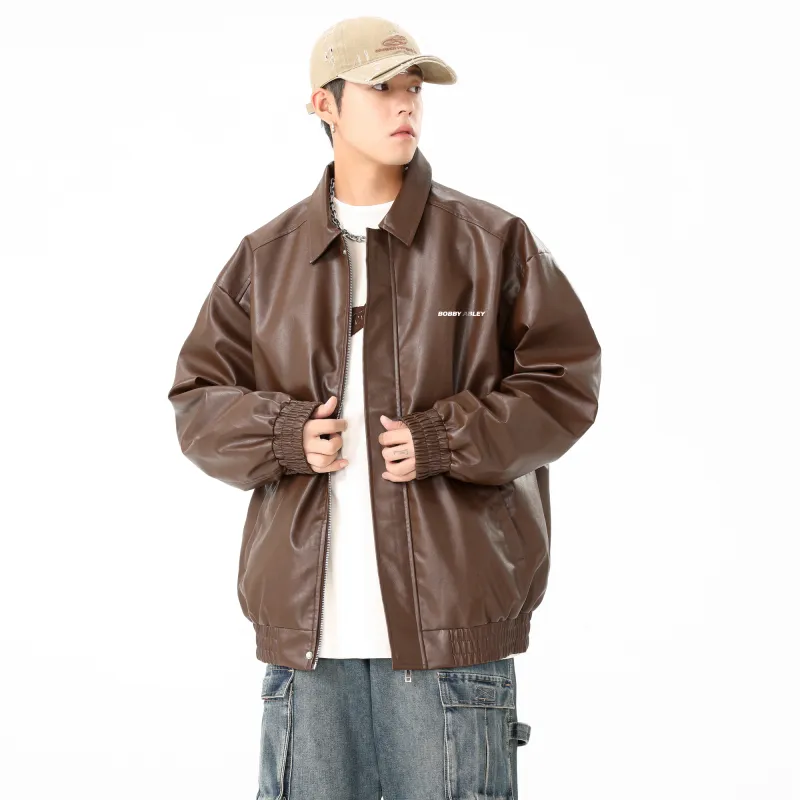 BOBBY ABLEY Leather Jacket Unisex-20