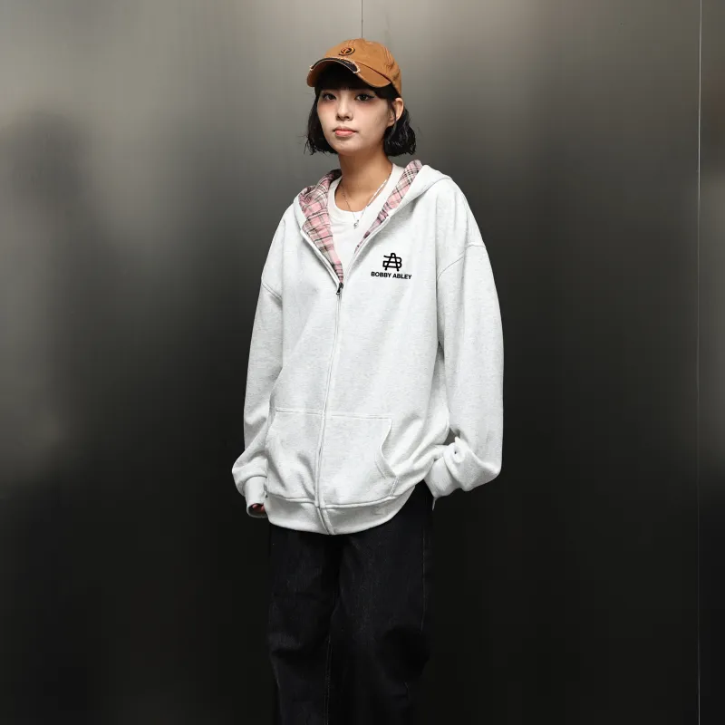 BOBBY ABLEY Sweatshirt Unisex White Heather Gray-5