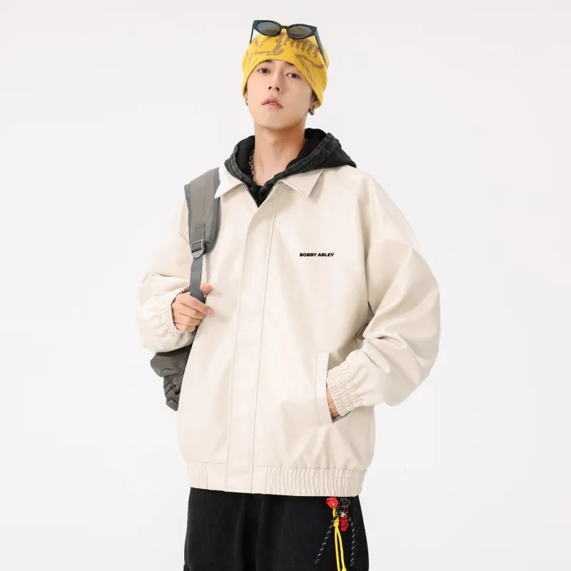 BOBBY ABLEY Leather Jacket Unisex-9