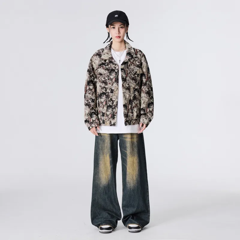 TESTUNG Denim Jackets Unisex-43