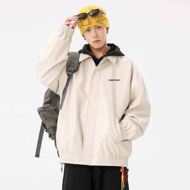 BOBBY ABLEY Leather Jacket Unisex-10
