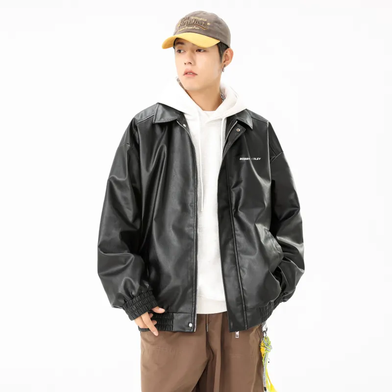BOBBY ABLEY Leather Jacket Unisex-3
