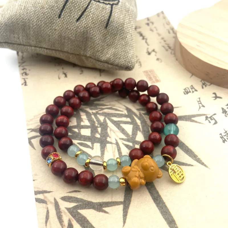 ERXI Pterocarpus Bracelets Unisex-4