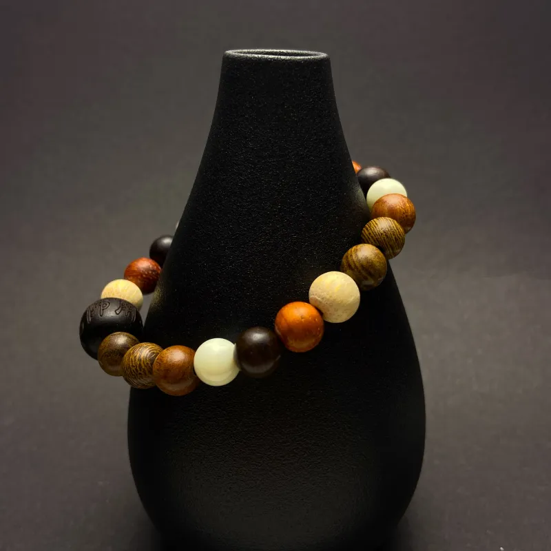 ERXI Sandalwood Wooden Bracelets Unisex-19