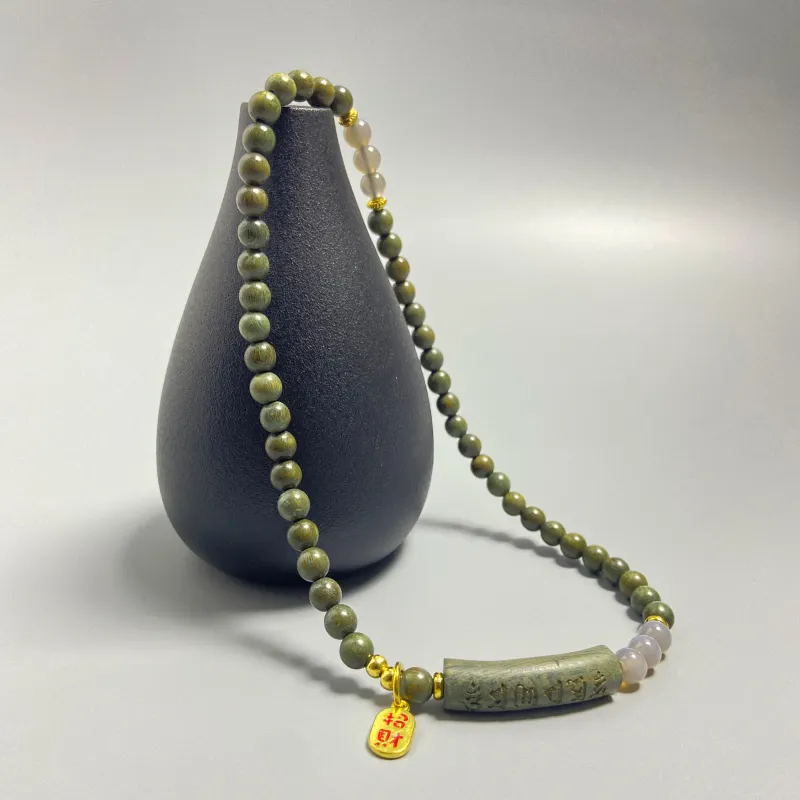 ERXI Green Sandalwood Wooden Bracelets Unisex-2