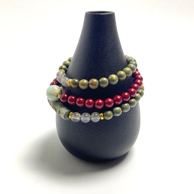 ERXI Green Sandalwood Bracelets Unisex-4