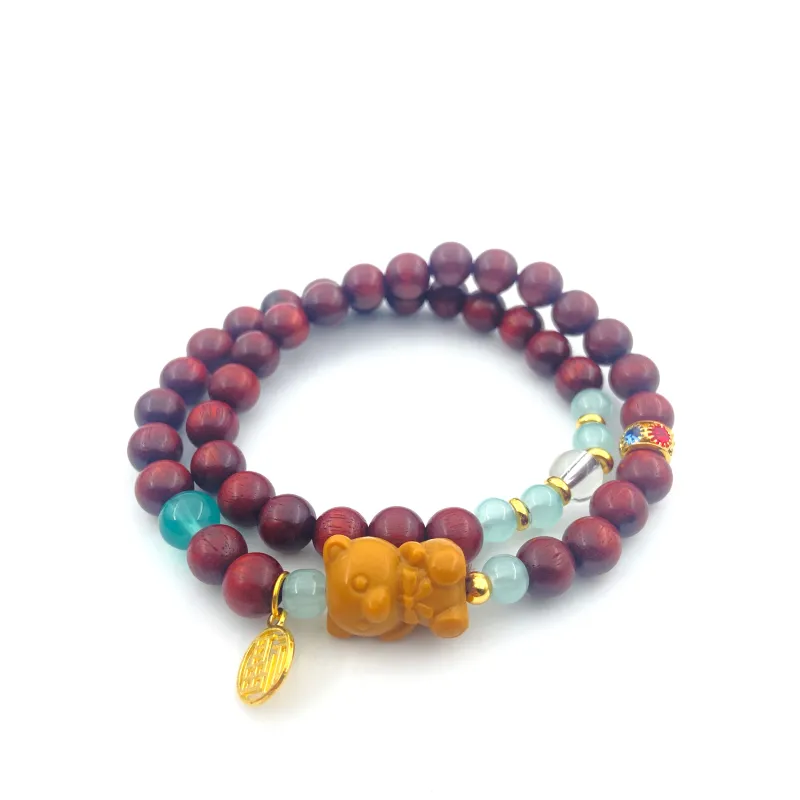 ERXI Pterocarpus Bracelets Unisex-1
