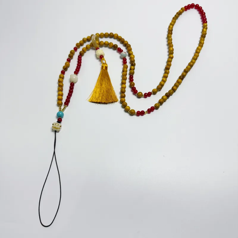 ERXI Golden Sandalwood Necklaces Unisex-1