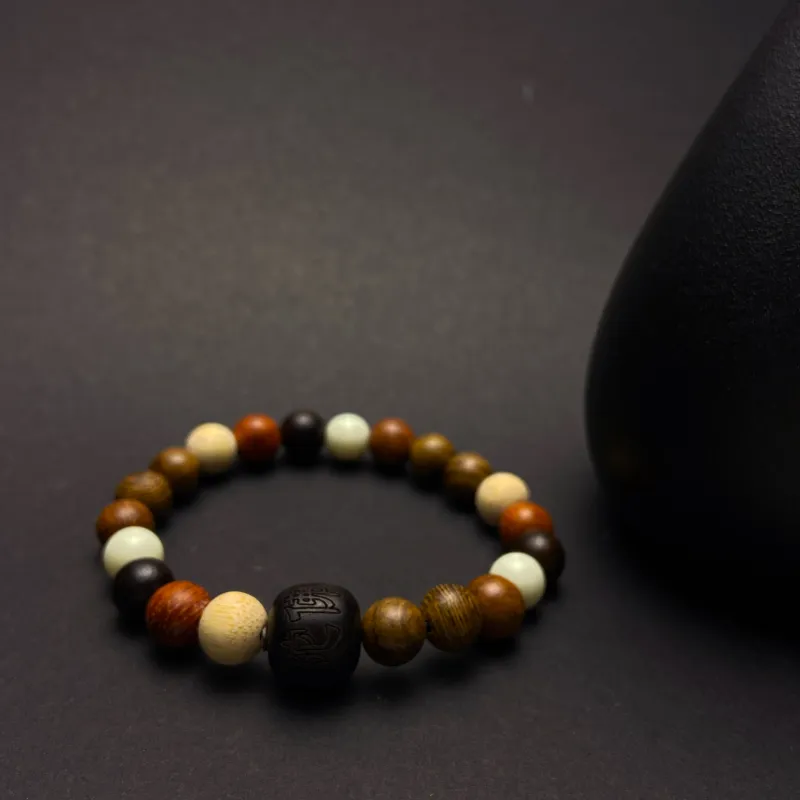 ERXI Sandalwood Wooden Bracelets Unisex-16