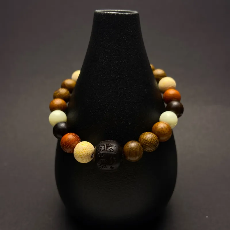 ERXI Sandalwood Wooden Bracelets Unisex-17