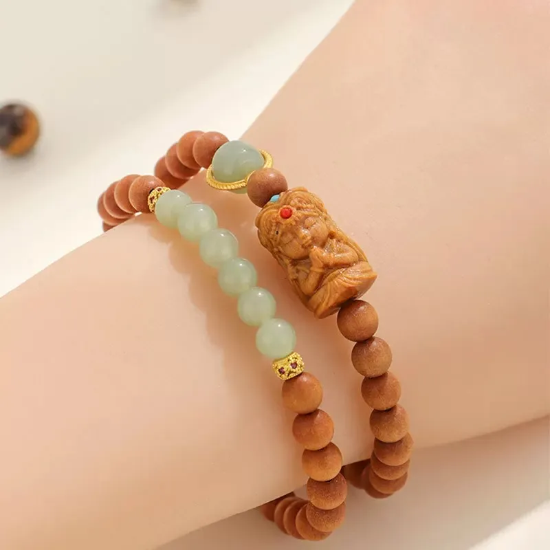ERXI Barbie Sandalwood Bracelets Unisex-1
