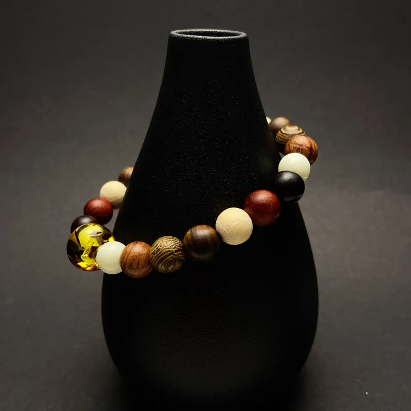 ERXI Sandalwood Wooden Bracelets Unisex-2
