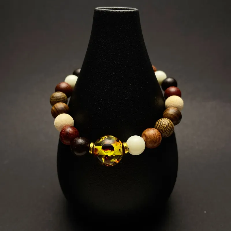 ERXI Sandalwood Wooden Bracelets Unisex-1