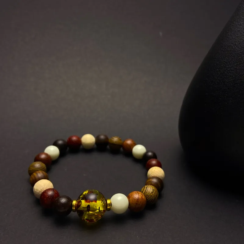 ERXI Sandalwood Wooden Bracelets Unisex-4