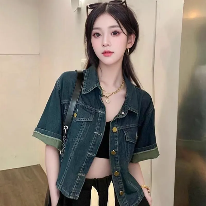 CDAYU Vests Women's Dark Color Denim Vest Outerwear Vest/Women's Cool And Stylish Vest/Premium/Loose Fit/Beautiful/Trendy/Attractive/Vest Loose Fit Effortless Style/Women's Outerwear Fashion-4