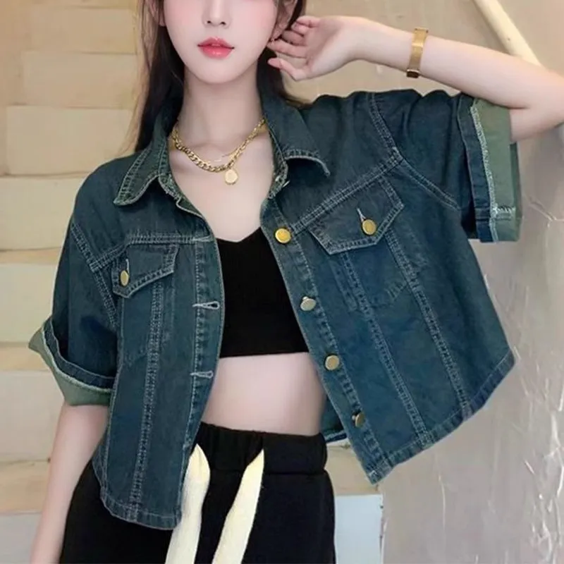 CDAYU Vests Women's Dark Color Denim Vest Outerwear Vest/Women's Cool And Stylish Vest/Premium/Loose Fit/Beautiful/Trendy/Attractive/Vest Loose Fit Effortless Style/Women's Outerwear Fashion-2