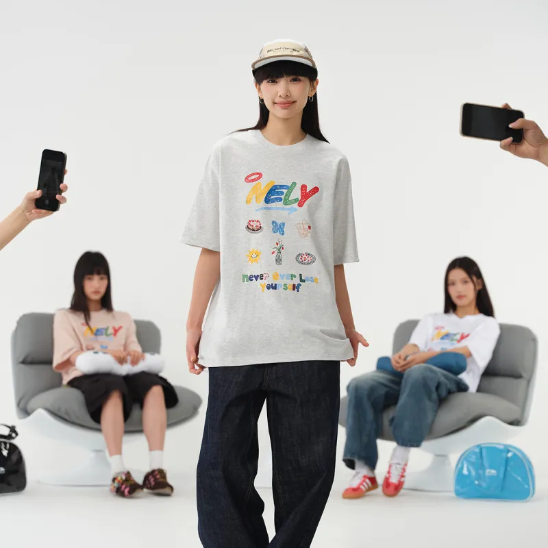 NELY Drop Shoulder Sleeve T Shirt Women's-10