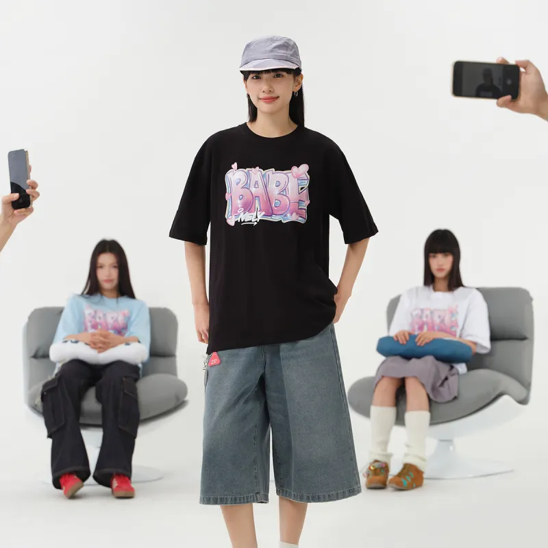 NELY Drop Shoulder Sleeve T Shirt Women's-3