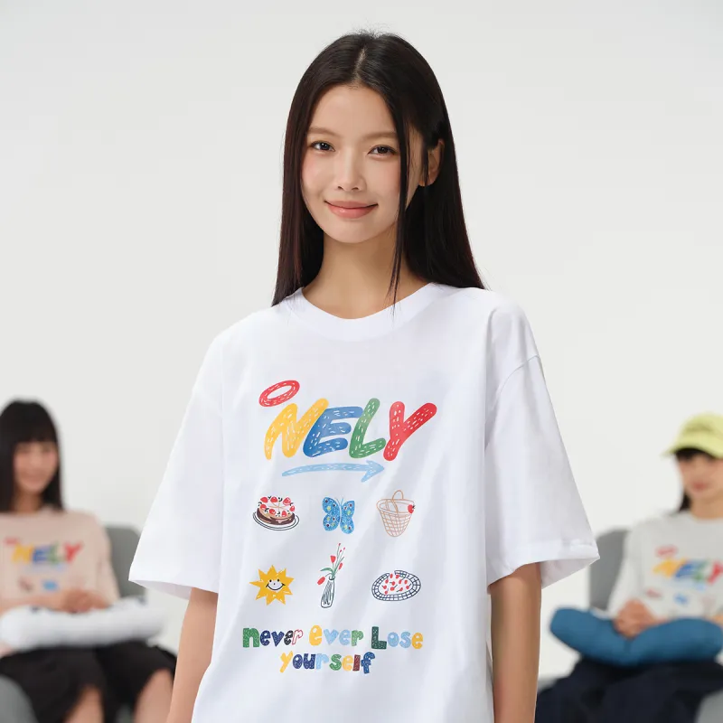 NELY Drop Shoulder Sleeve T Shirt Women's-4