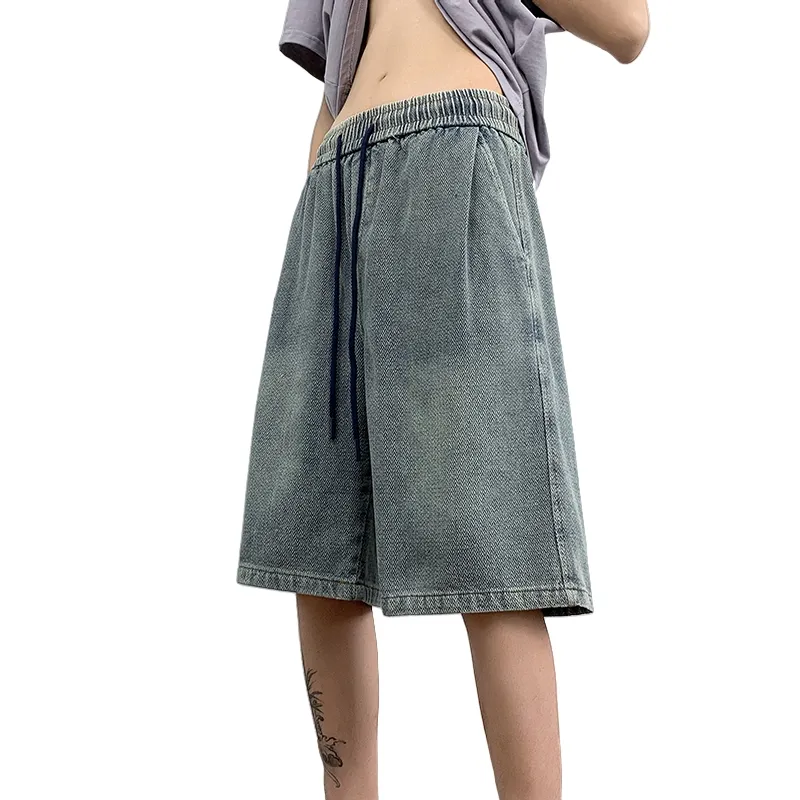 SIFLYTO Denim Shorts Unisex Blue-4