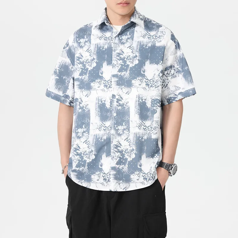 SIFLYTO Shirts Unisex Night Sea Ink Painting-2