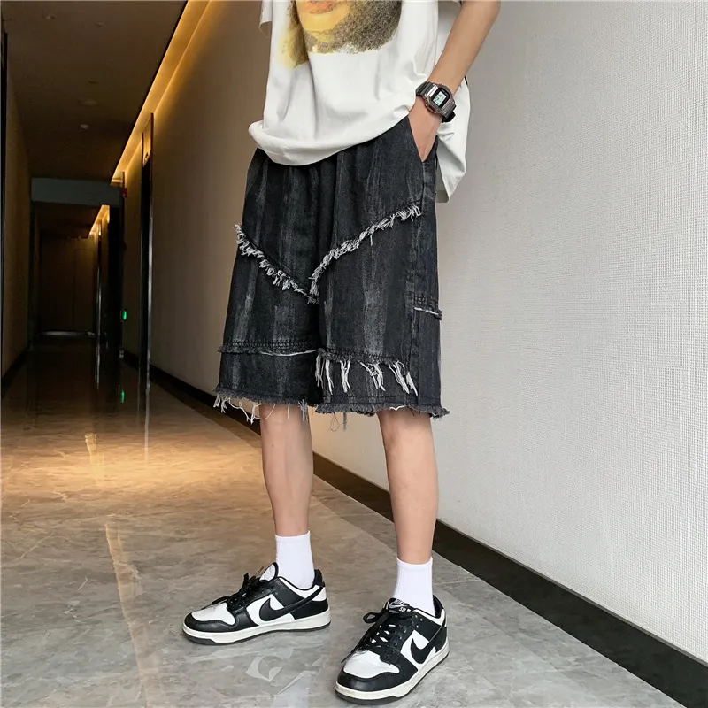 SIFLYTO Denim Shorts Unisex Black-4