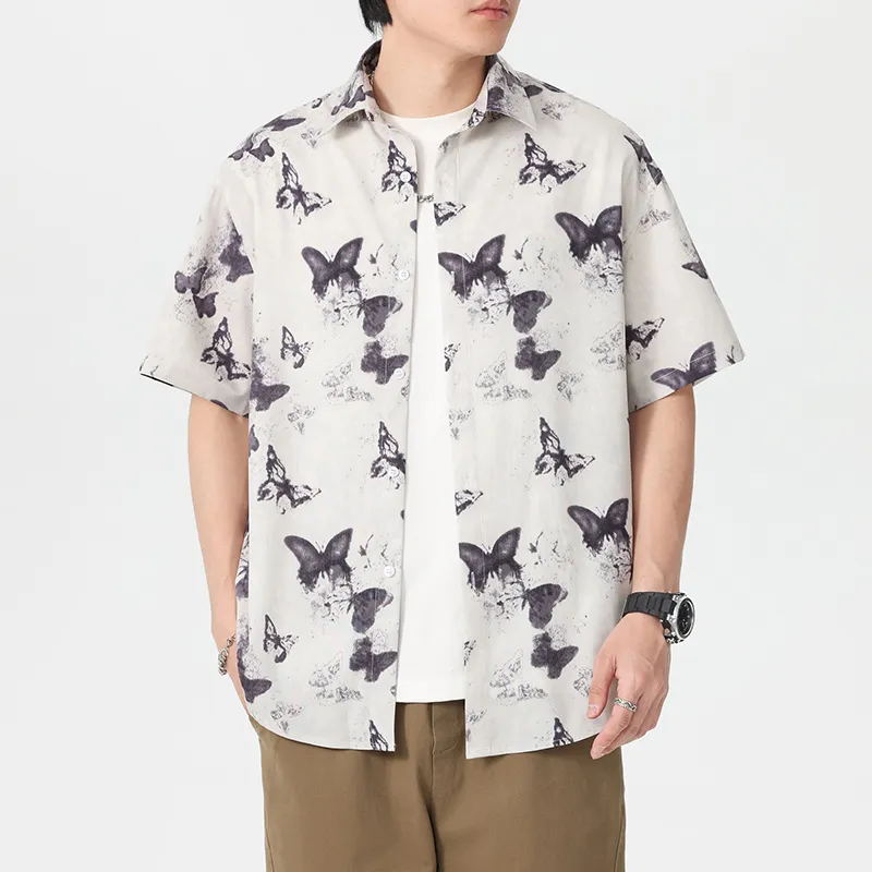 SIFLYTO Shirts Unisex Ink Butterfly Dancing Lightly-4