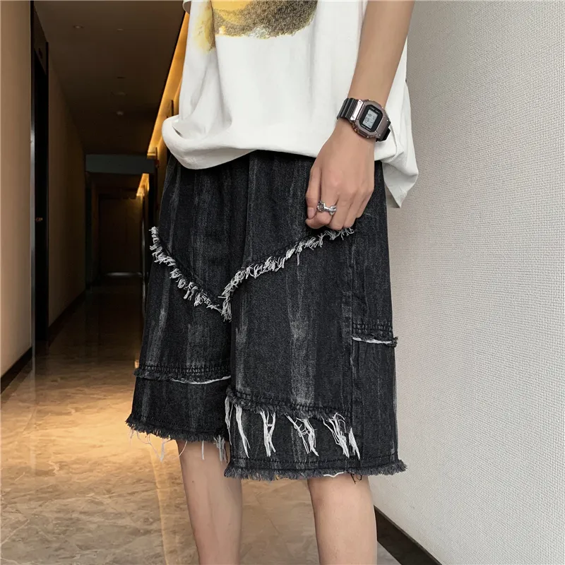 SIFLYTO Denim Shorts Unisex Black-2