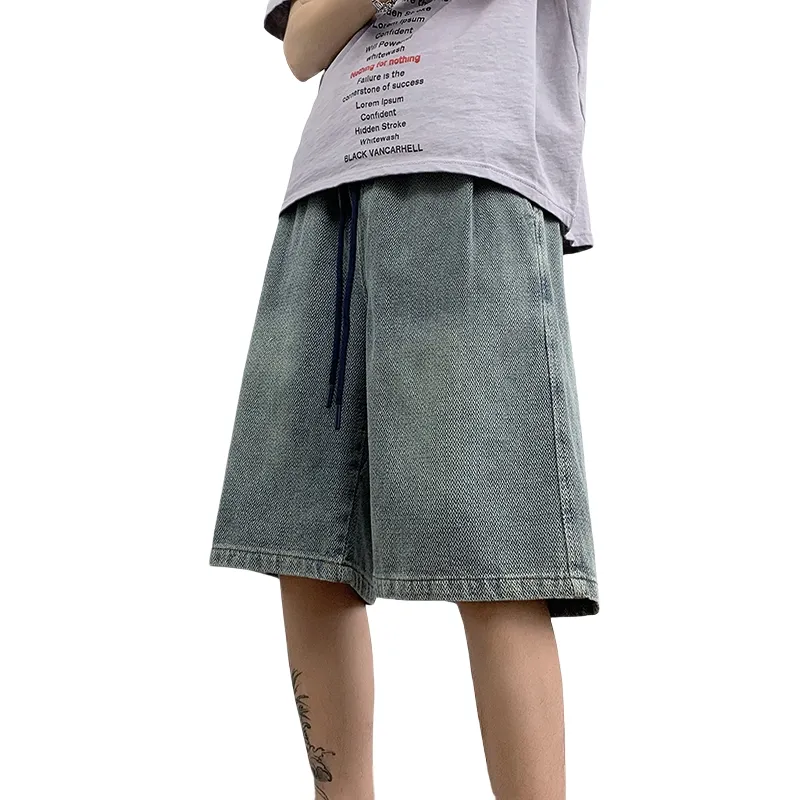 SIFLYTO Denim Shorts Unisex Blue-3