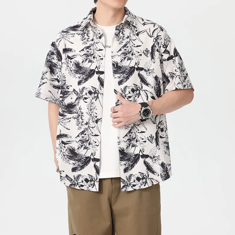 SIFLYTO Shirts Unisex Ink Shadow Flower Trail-4