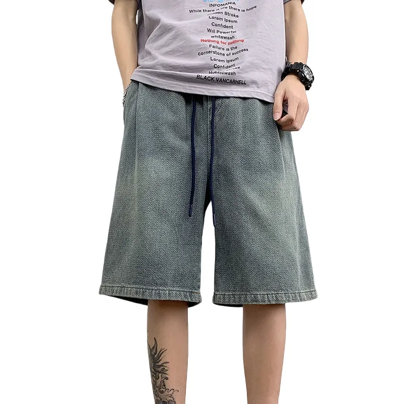 SIFLYTO Denim Shorts Unisex Blue-2