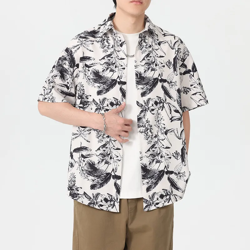 SIFLYTO Shirts Unisex Ink Shadow Flower Trail-3