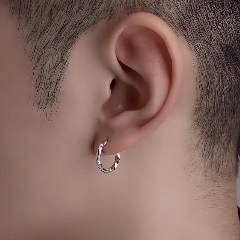 GELUTU Titanium Steel Earrings Unisex-4