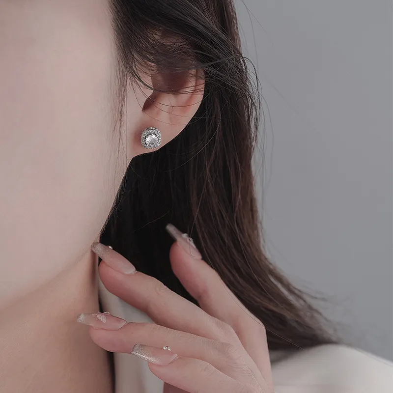 GELUTU Copper Stud Earrings Unisex-2