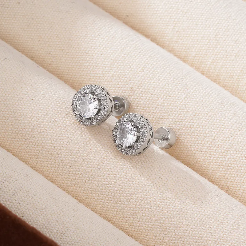 GELUTU Copper Stud Earrings Unisex-1