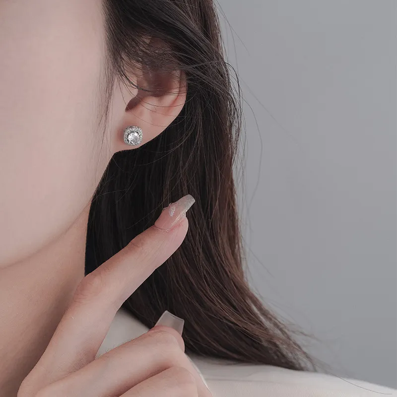 GELUTU Copper Stud Earrings Unisex-3