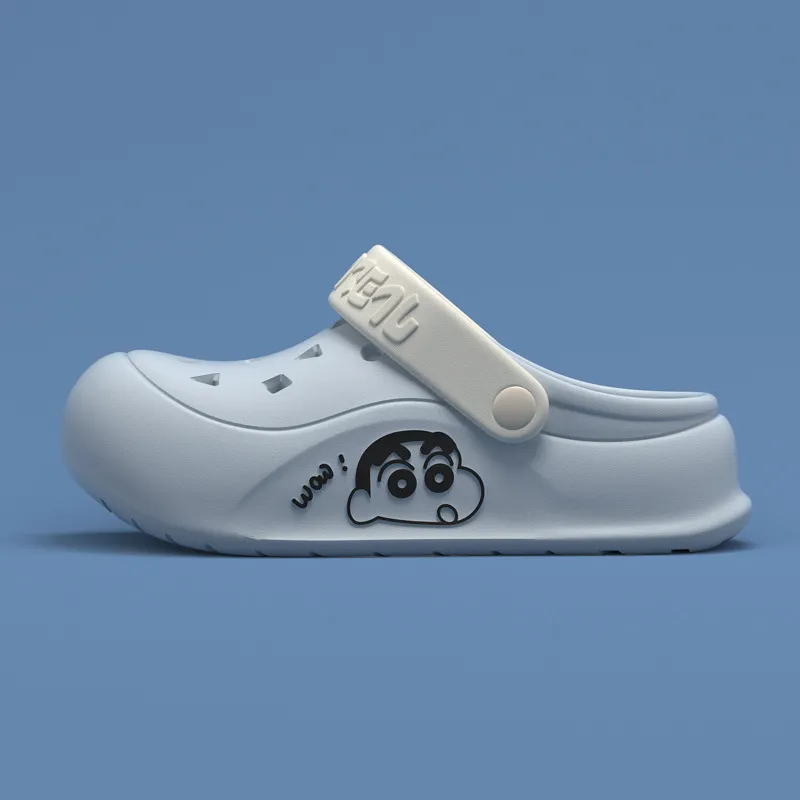 Ming Sheng Crayon Shin Chan Clogs Summer Platform Squashy And Bouncy Feeling Cute Slip Resistant Versatile Slippers-10