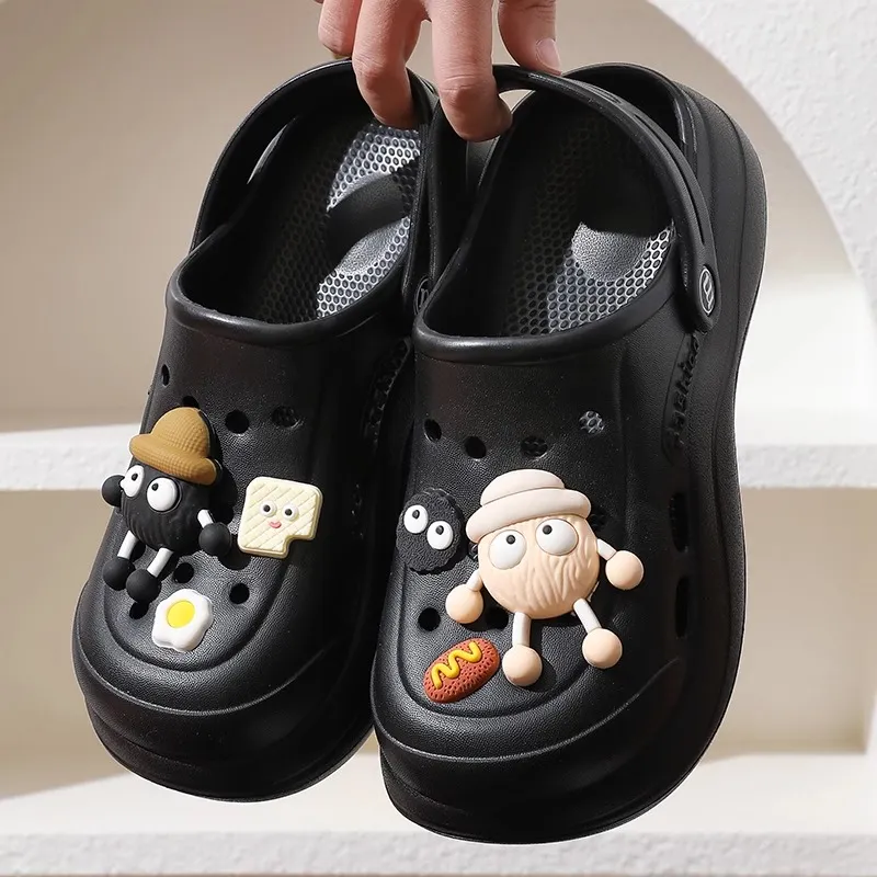 Ke Jiayi Platform Summer Versatile Trendy Slip Resistant Odor Resistant Slippers Outerwear Fashion Closed Toe Sandal-6