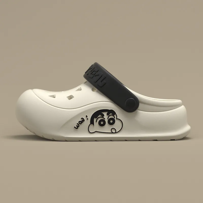 Ming Sheng Crayon Shin Chan Clogs Summer Platform Squashy And Bouncy Feeling Cute Slip Resistant Versatile Slippers-6