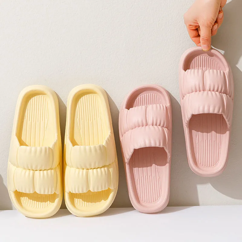 Ke Jiayi Good Looking Refreshing EVA Petal Slippers Indoor Couple Soft Sole Home Slippers Unisex Versatile Lightweight-4