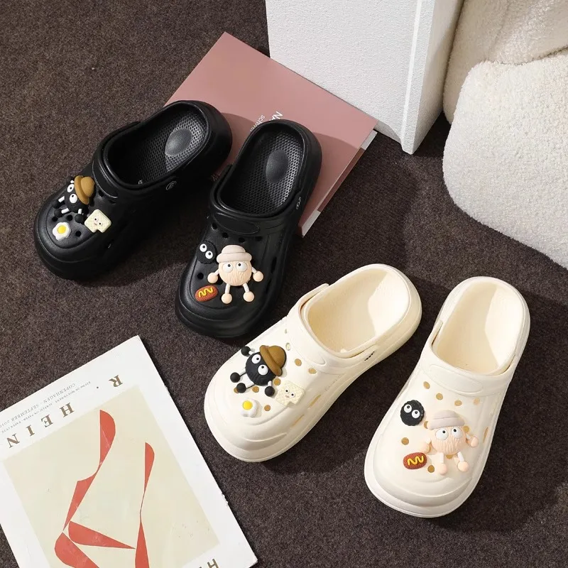 Ke Jiayi Platform Summer Versatile Trendy Slip Resistant Odor Resistant Slippers Outerwear Fashion Closed Toe Sandal-5