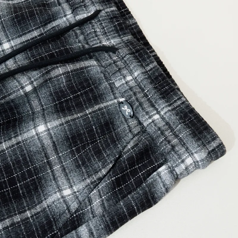 SUMU Casual Pants Women's Black Plaid-4