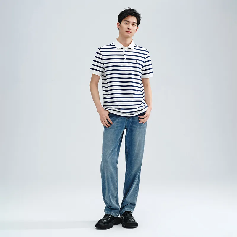 NAVIGARE Polo Shirt Men's Tech White Blue-3