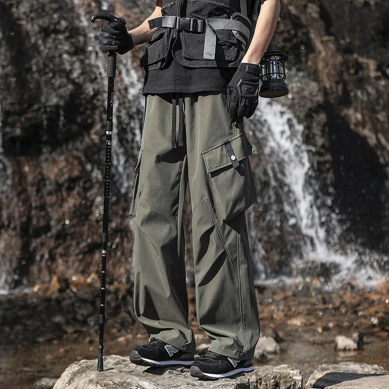 VanCamel Cargo Pants Unisex White-8