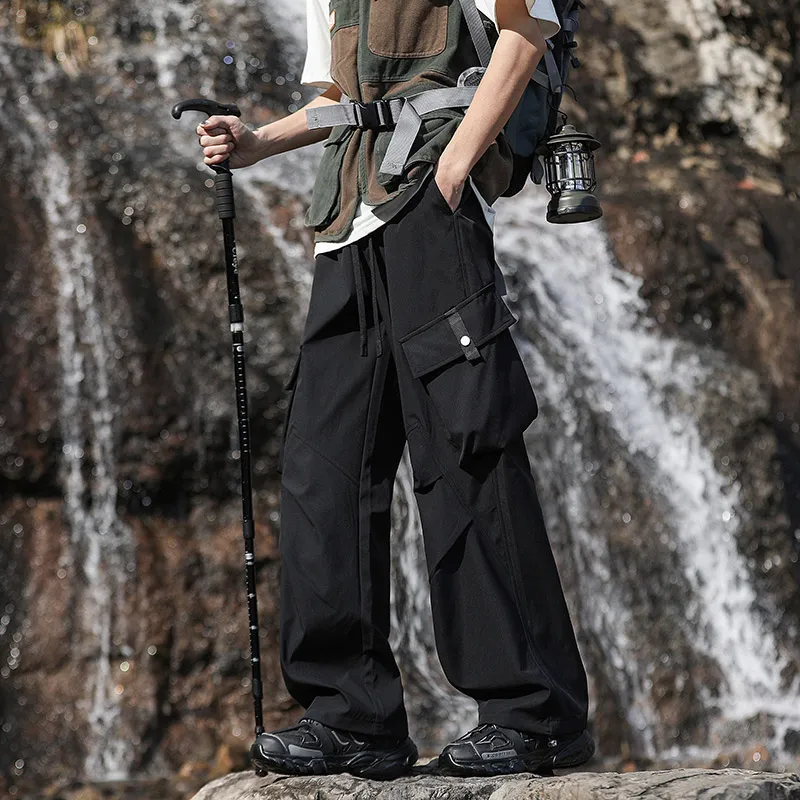 VanCamel Cargo Pants Unisex White-11