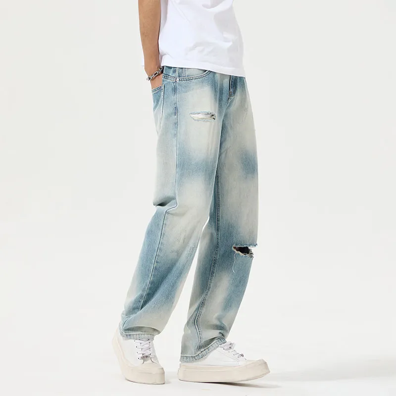 FAIRWHALE Jeans Unisex Light Blue-5