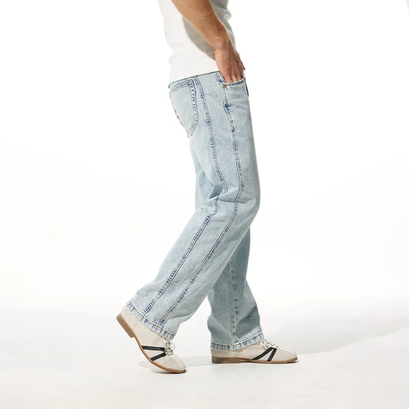 FAIRWHALE Jeans Unisex Light Blue-3